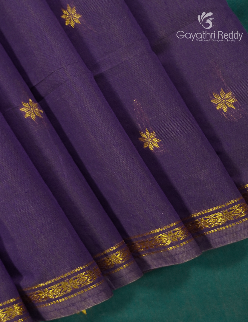 Sico Saree in Purple and Teal Blue