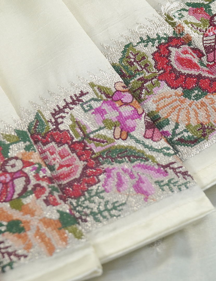 SEMI DUPION SILK SAREE-SDS116