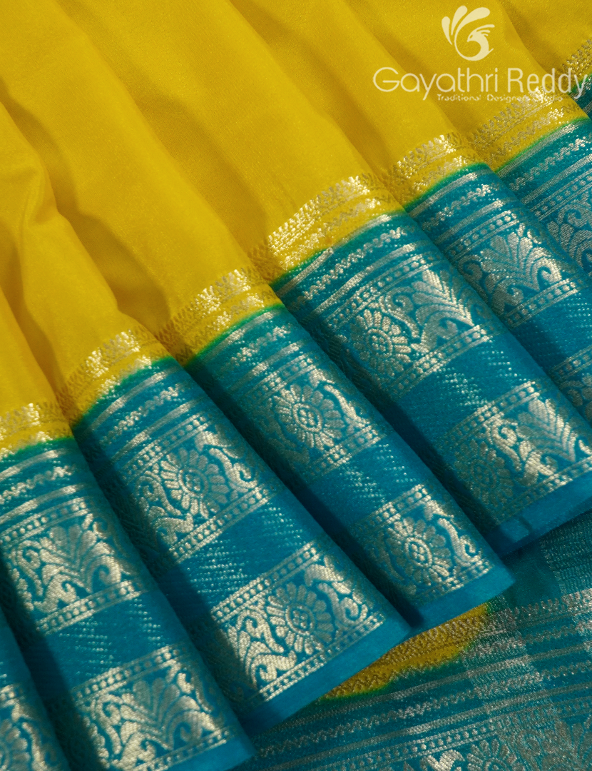 SEMI MYSORE CREPE SAREE-SMC368