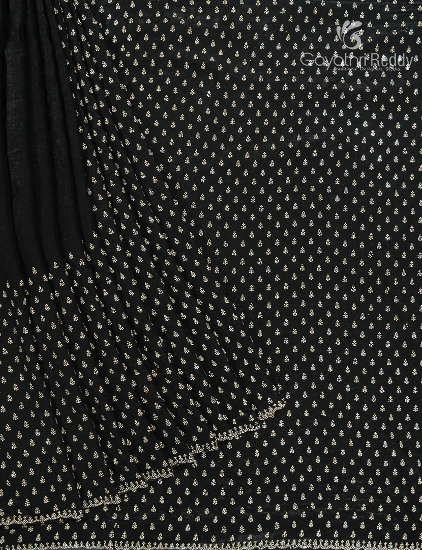 Organza Fancy Saree in Black