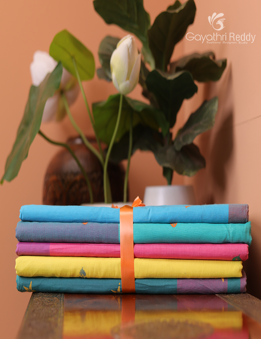 Silk Cotton Sarees Combo ( Set of 5 )