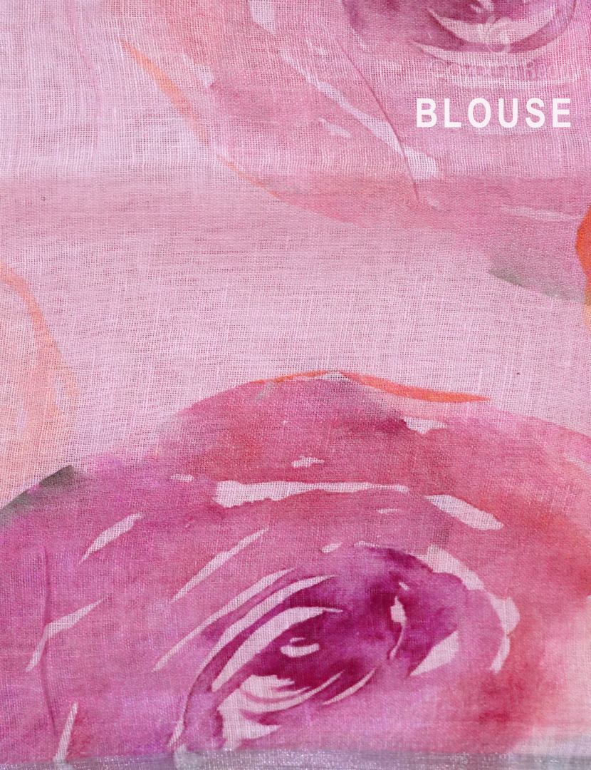 PURE LINEN COTTON SAREE-L1329