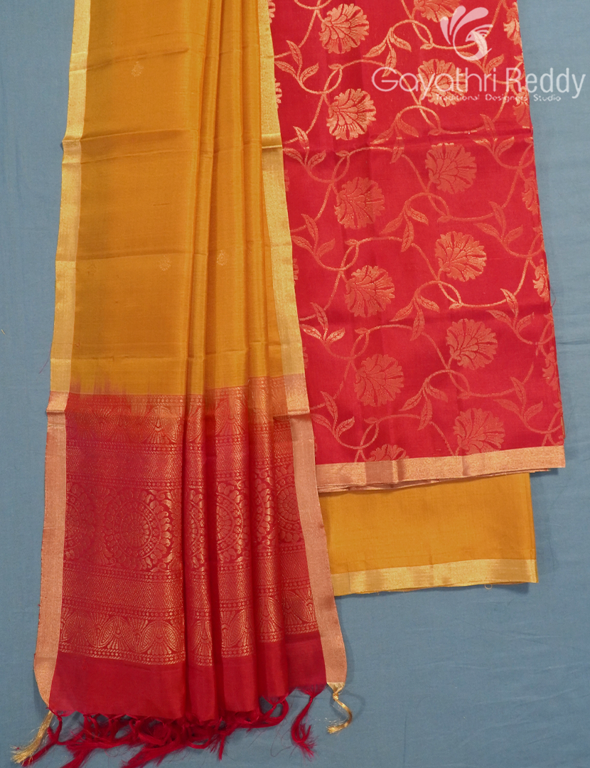 PURE KANCHI PATTU (D.M) 3PC-KPDM55