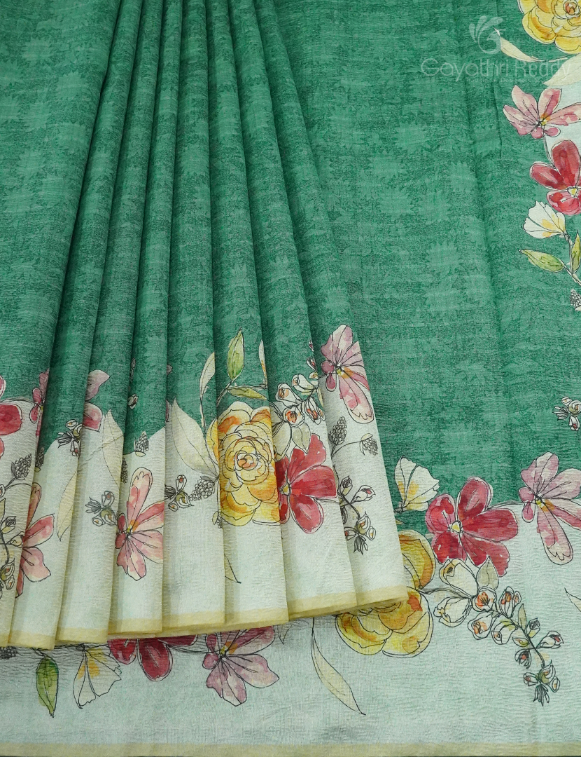 WRINKLE ORGANZA SAREE-OP583