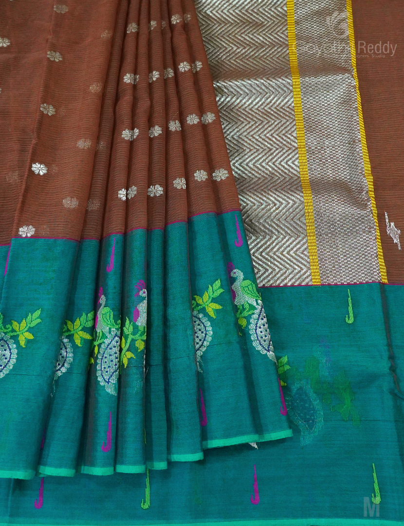 PURE ZARI KOTA BIG KORA BORDER-ZK472