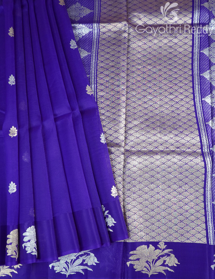 PURE BANARAS KORA SILK-BKS121