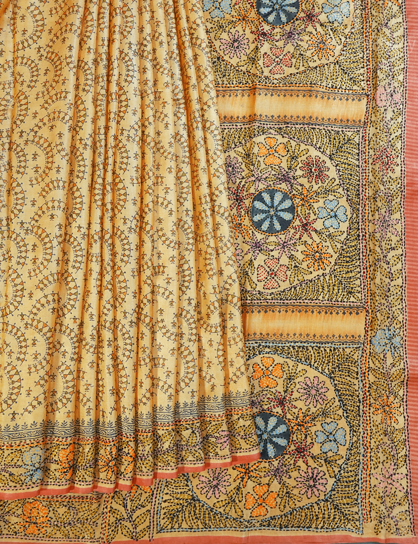 PURE DESI TUSSAR KANTA WORK-TS1524