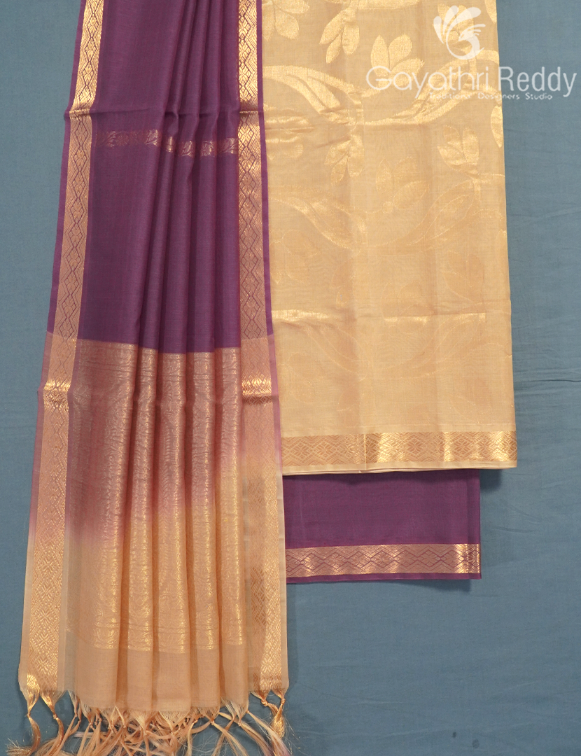 PURE KANCHI PATTU (D.M) 3PC-KPDM56