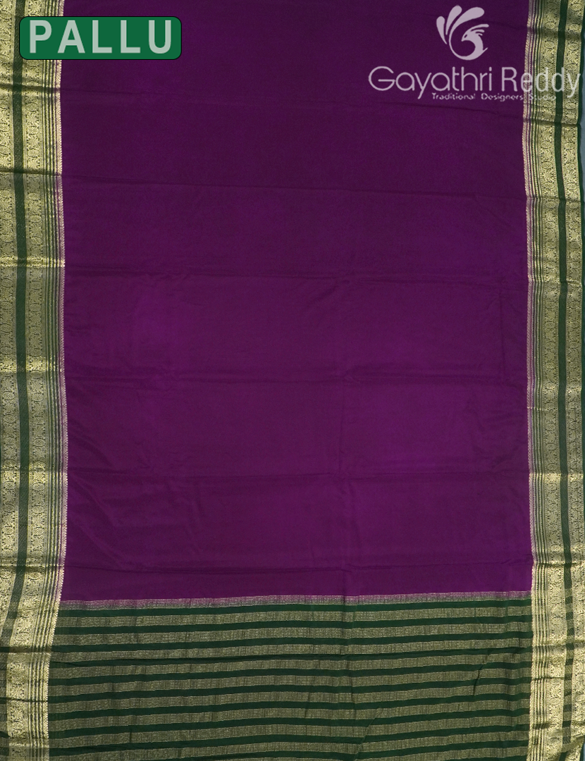 SEMI MYSORE CRAPE SAREE-SMC369