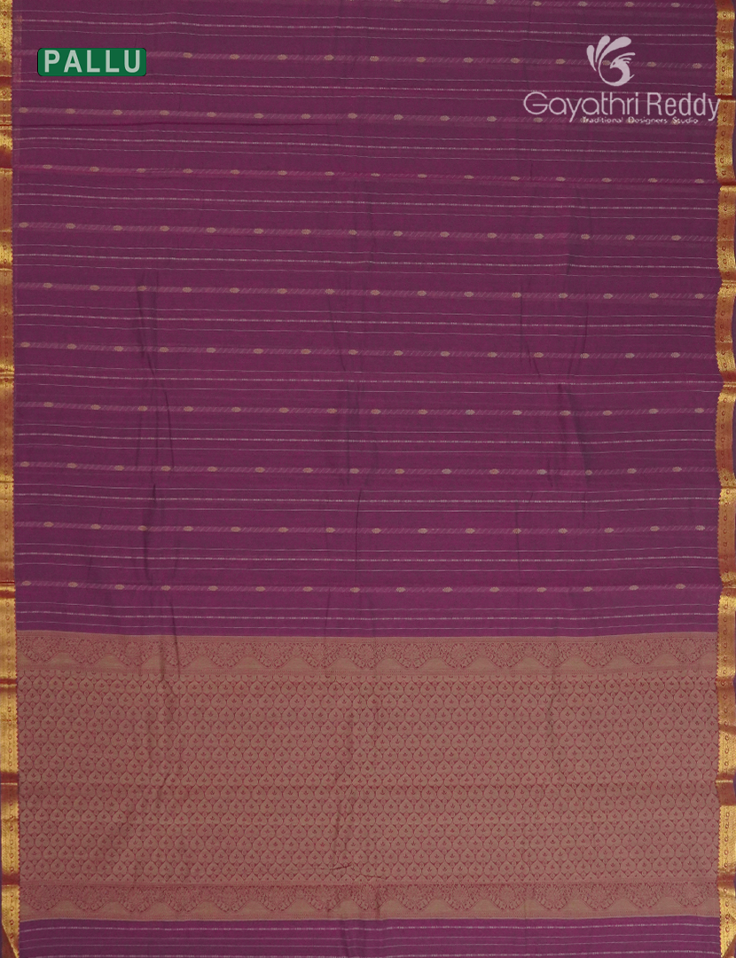 Pure Kanchi Cotton Saree in Magenta