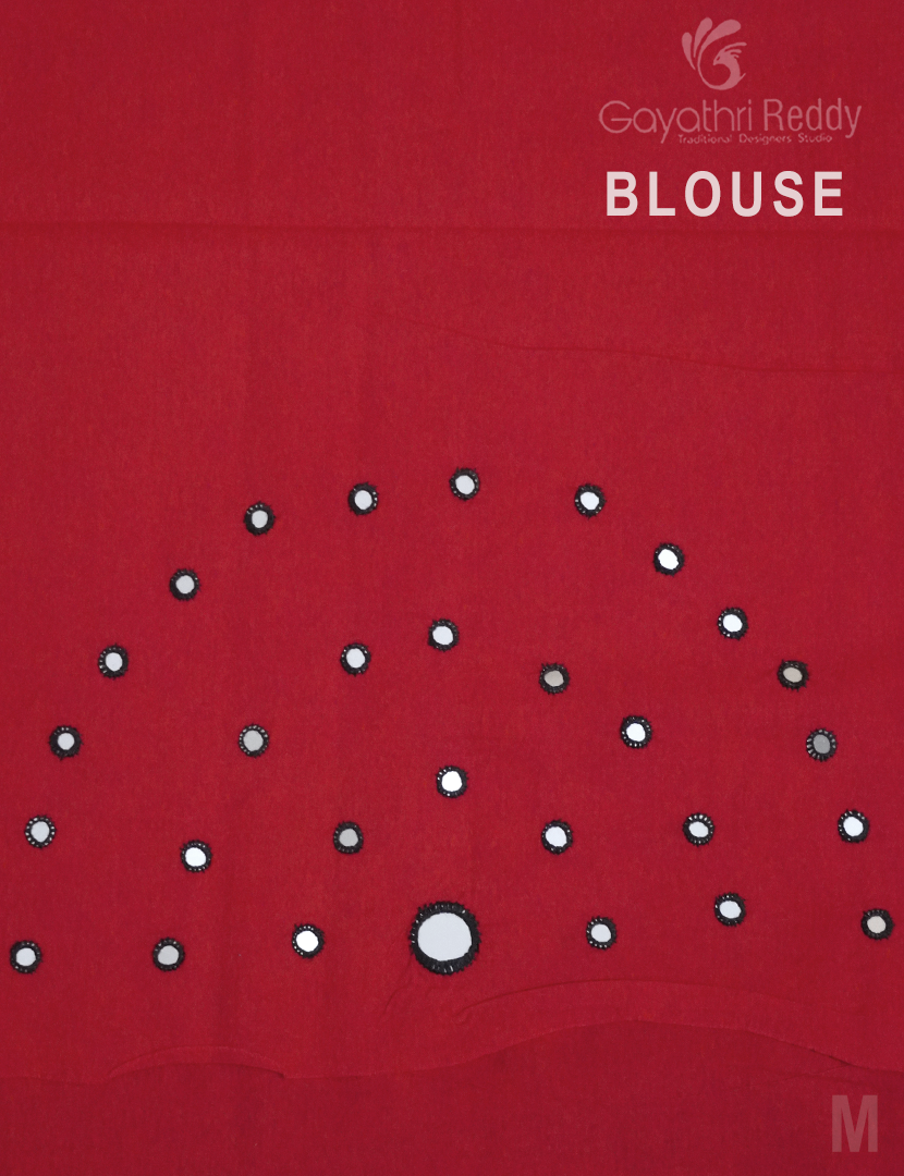 PURE MULMUL COTTON MIRROR WORK-MC1723