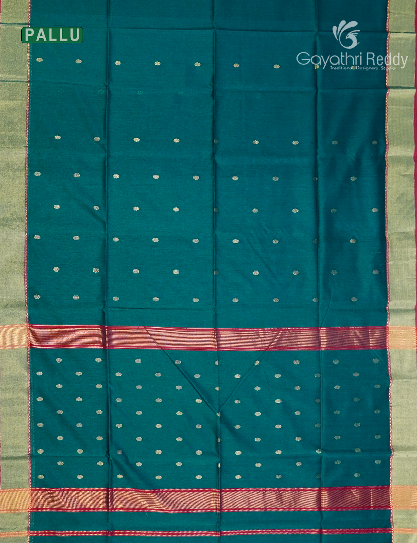 PURE CHANDERI MEDIUM BORDER SAREES -CPS1188