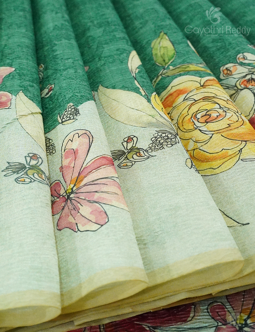 WRINKLE ORGANZA SAREE-OP583