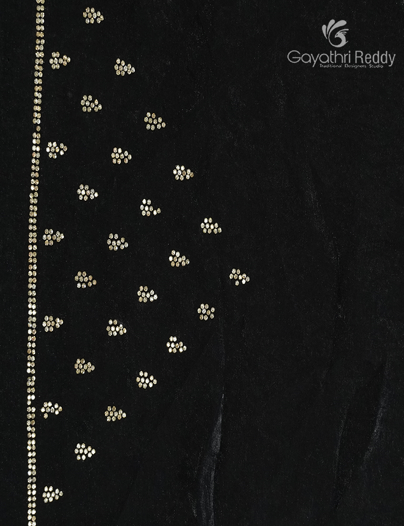 Organza Fancy Saree in Black