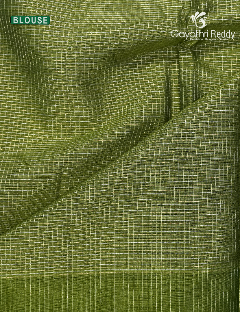 Pure Kanchipuram Sico Saree in Leaf Green