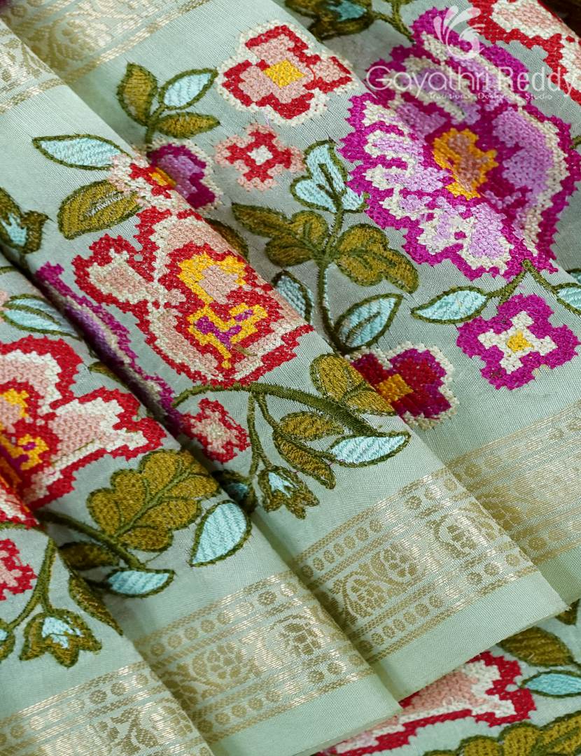 CHINIYA SILK SAREE-CS543