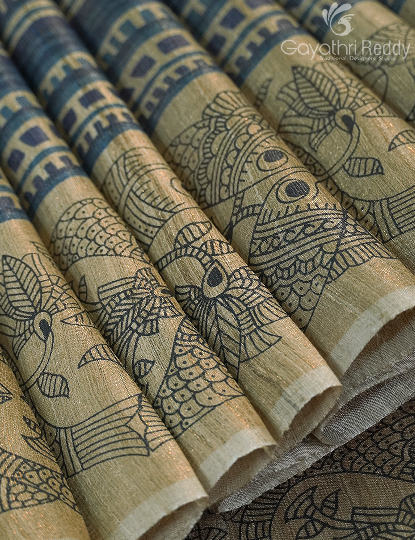 PURE DESI TUSSAR SILK-TS1536