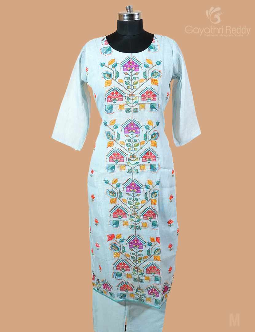 LINEN DRESS (3PC SET)-KDS865