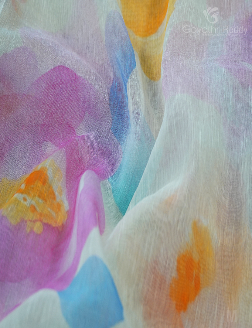 PURE LINEN SAREE-L1342