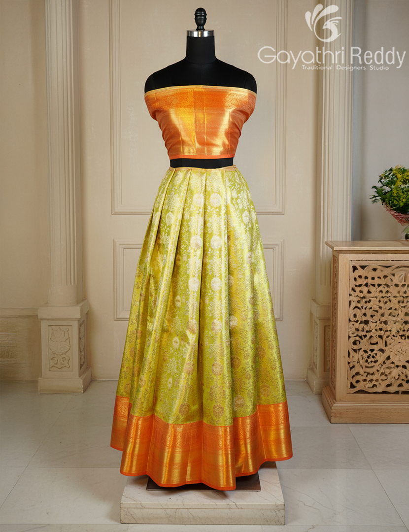 PURE KANCHI PATTU PAVADA(FREE SIZE)-KPL783