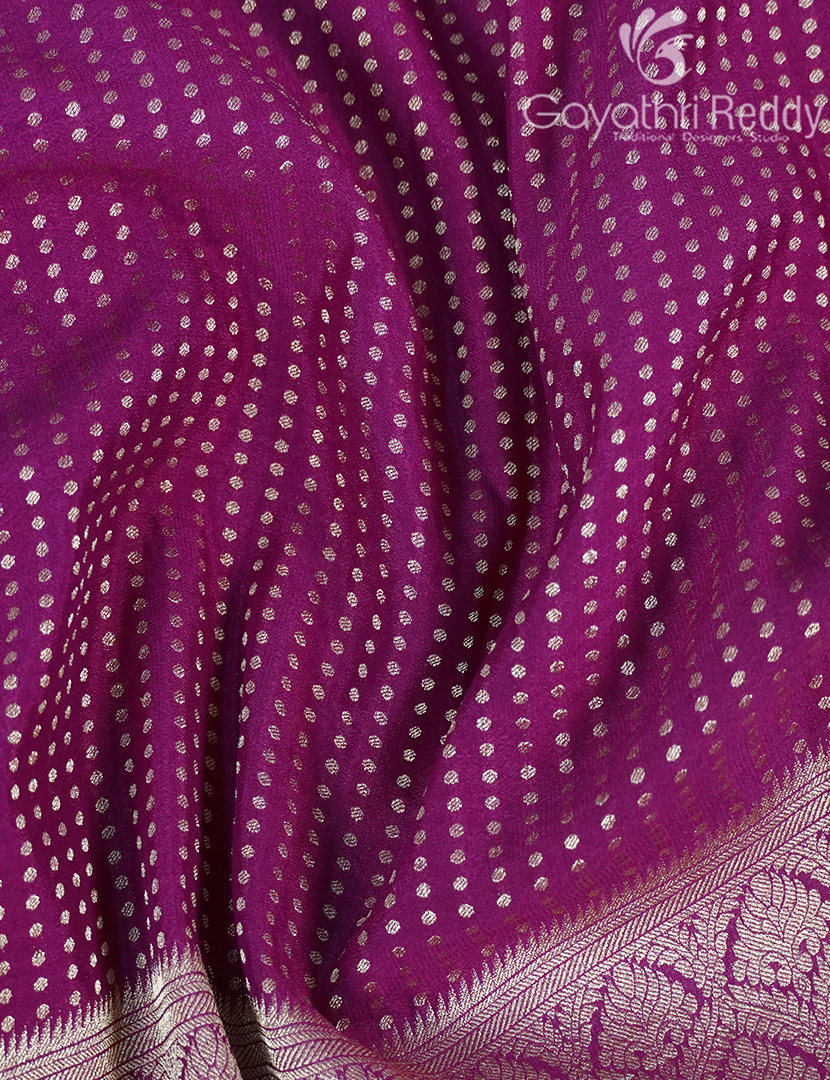 MYSORE CREPE BROCADE SAREE-MCB43