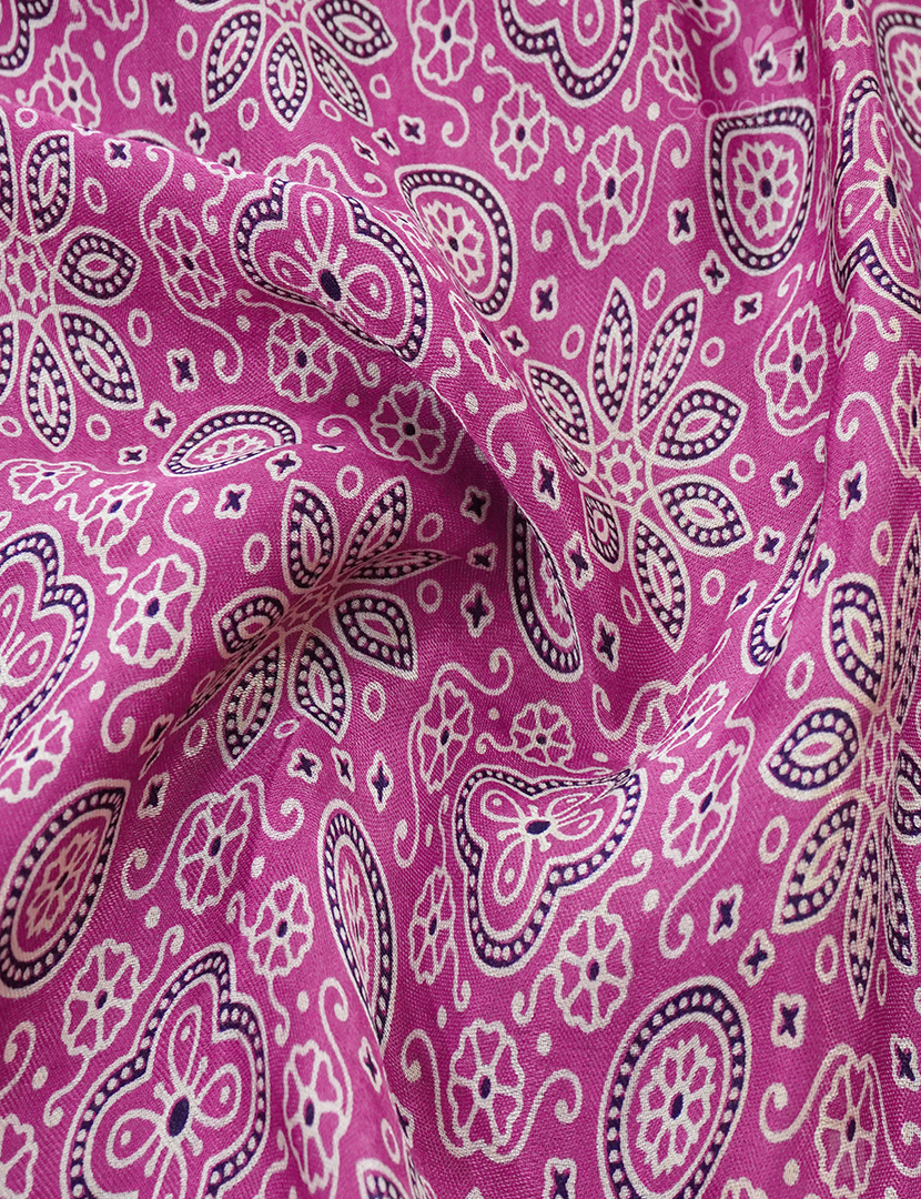 MODAL AJRAKH PRINT SAREE-PMS82