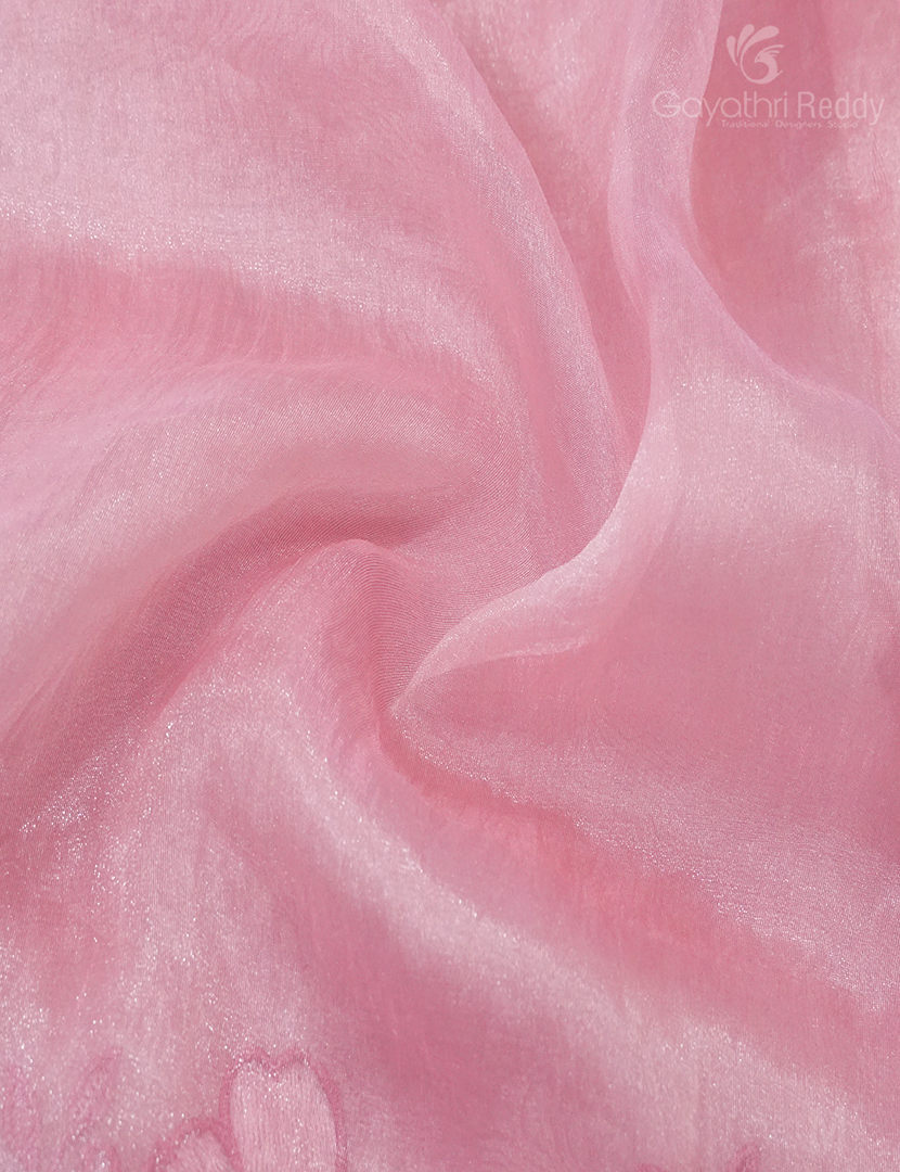 GLASS ORGANZA HAND WORK SAREE-FO701