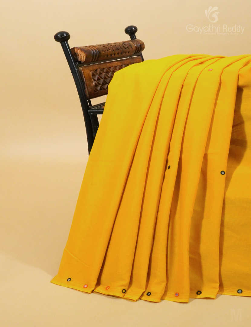 PURE MULMUL COTTON MIRROR WORK-MC1770