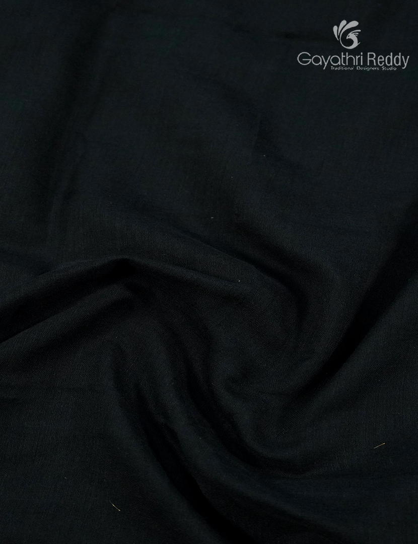Jamdani Cotton Saree in Black