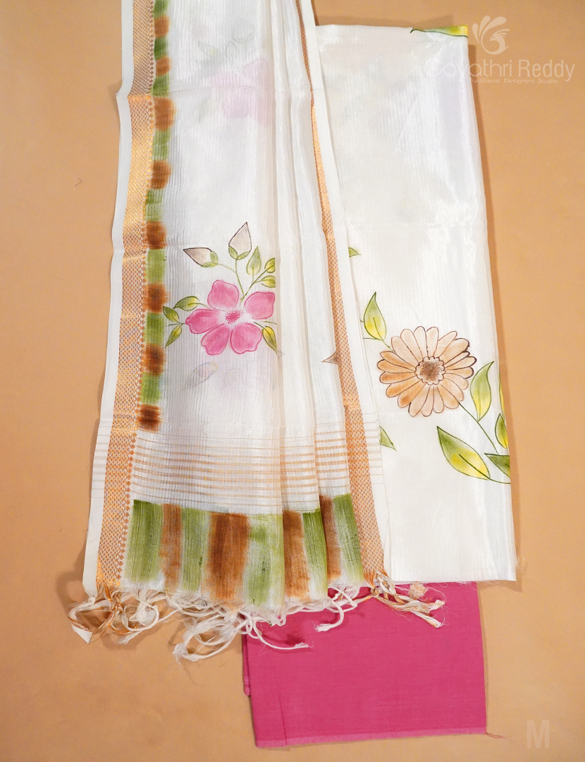 PURE MANGALGIRI DRESS MATERIAL SET-MCD21