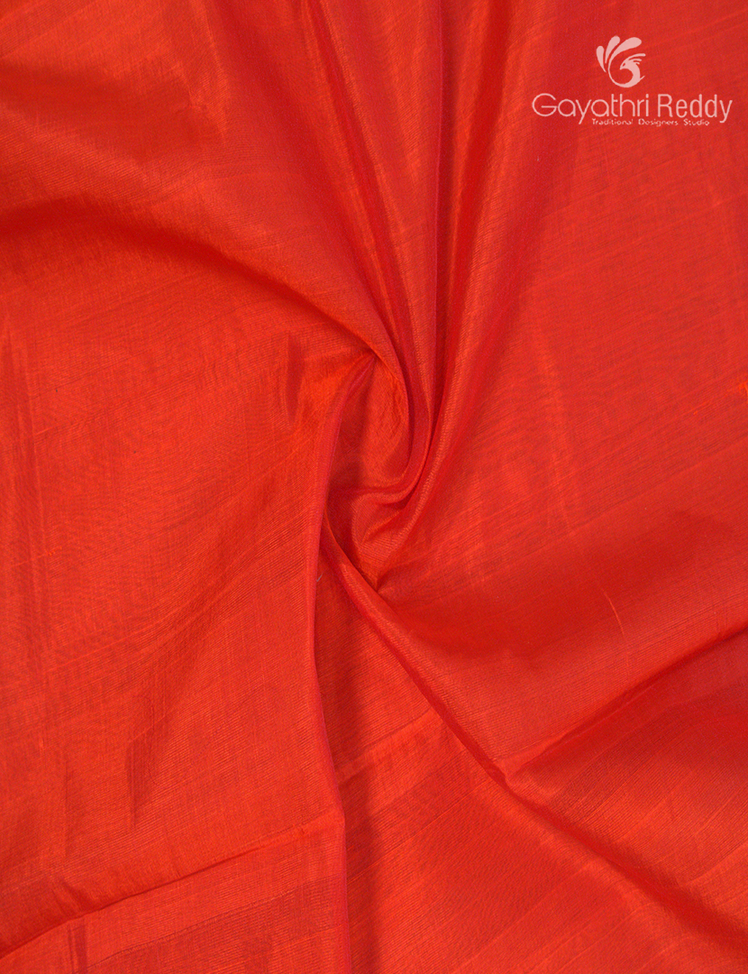 Pure Arani Sico Saree in Orange