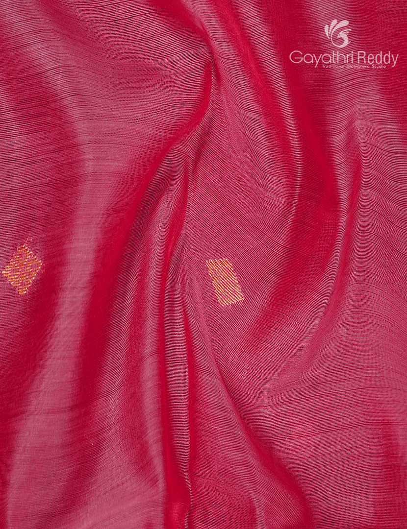 Pure Chanderi Sico Saree in Baby Pink and Sunshine Yellow