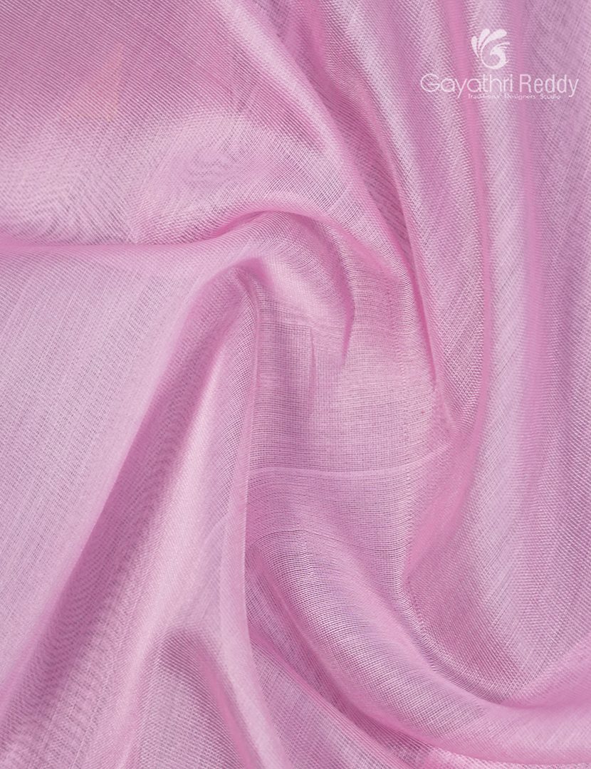 Pure Chanderi Sico Saree in Baby Pink