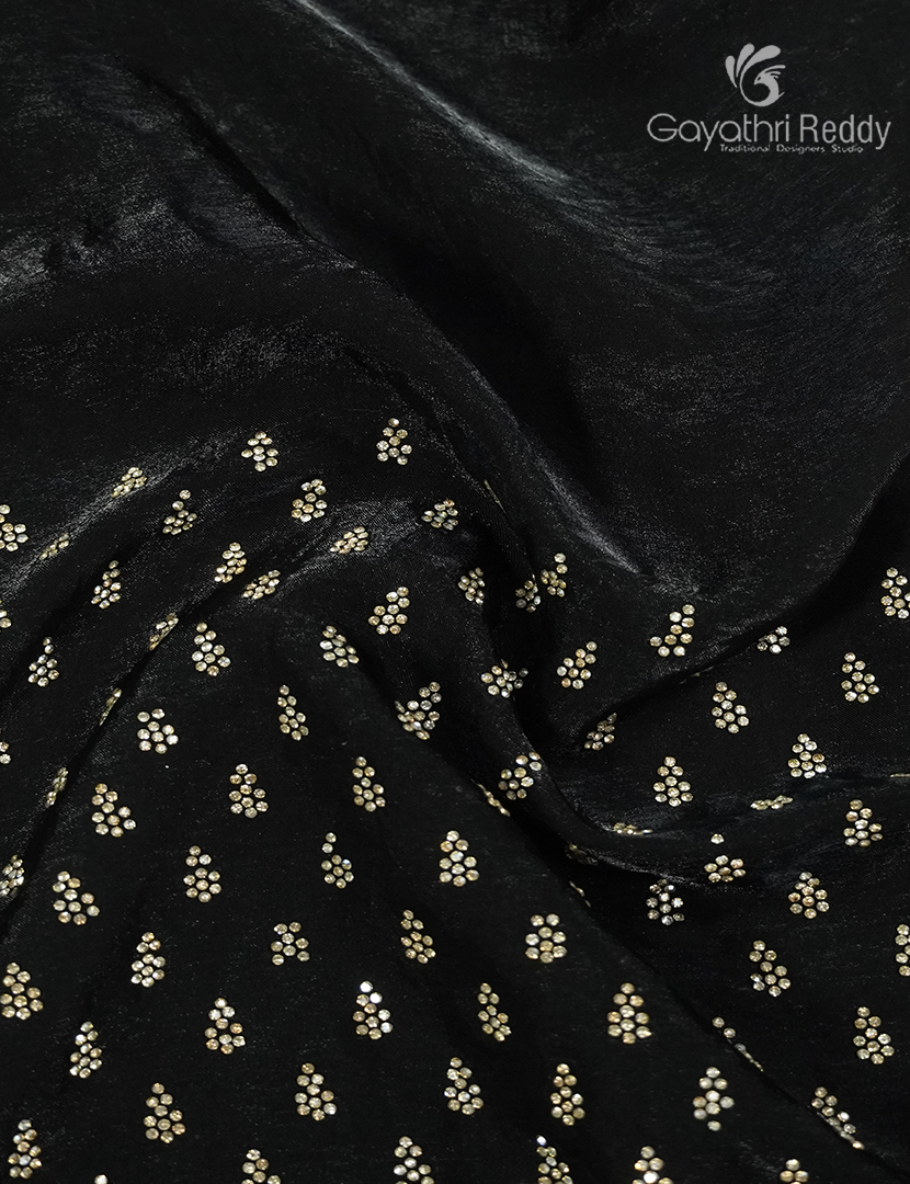 Organza Fancy Saree in Black