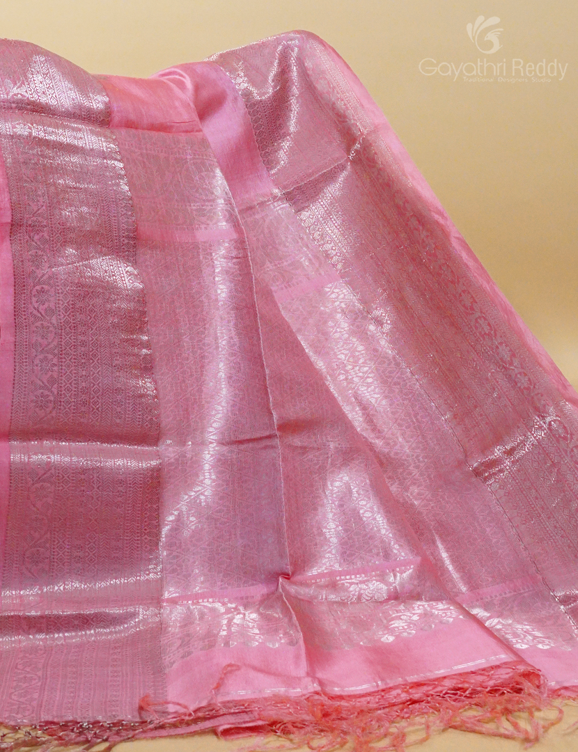 PURE ZARI TUSSAR SILK-TS1225