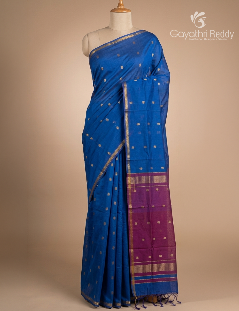 Sico Saree in Blue and Majenta