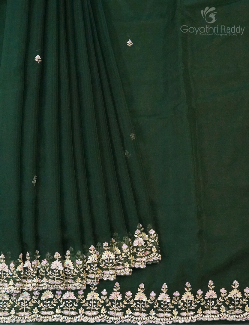 PURE ORGANZA SILK HANDWORK-POF147