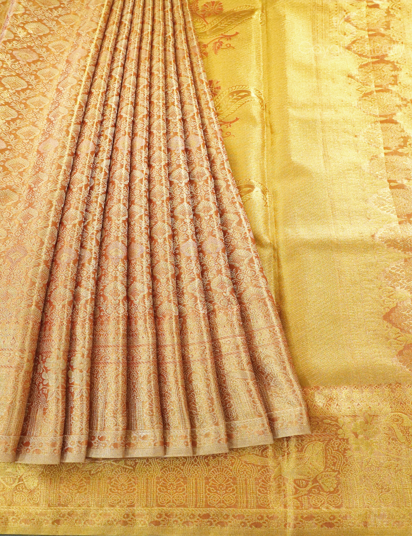 PURE KANCHI PATTU TISSUE SAREE-KP7523