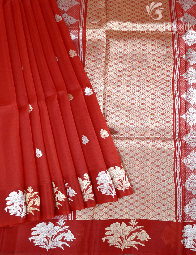 PURE BANARAS KORA SILK-BKS122