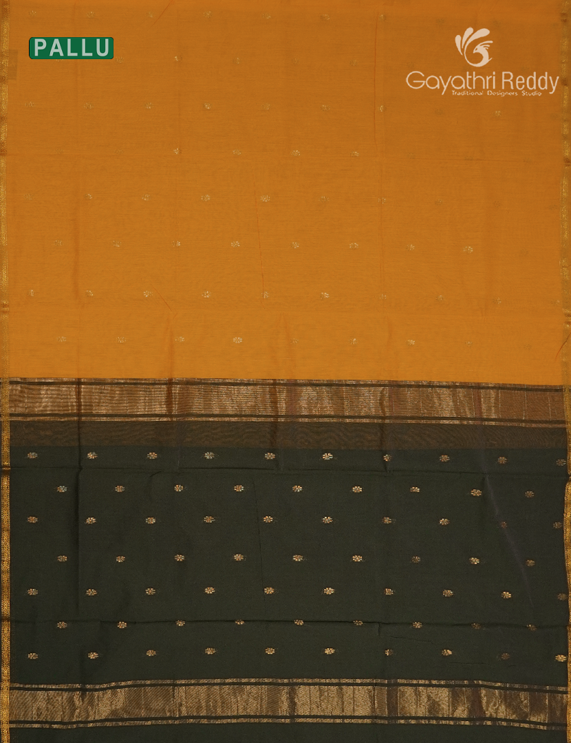 Sico Saree in Yellow and Deep Mehendi Green