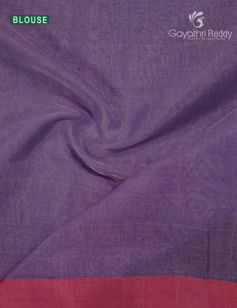 Pure Jamdani Kora Saree in Lavender