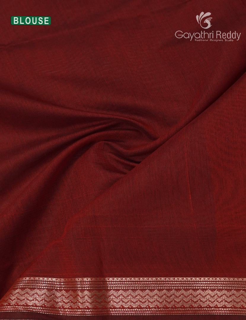 Kanchipuram Sico Saree in Black and Maroon Red
