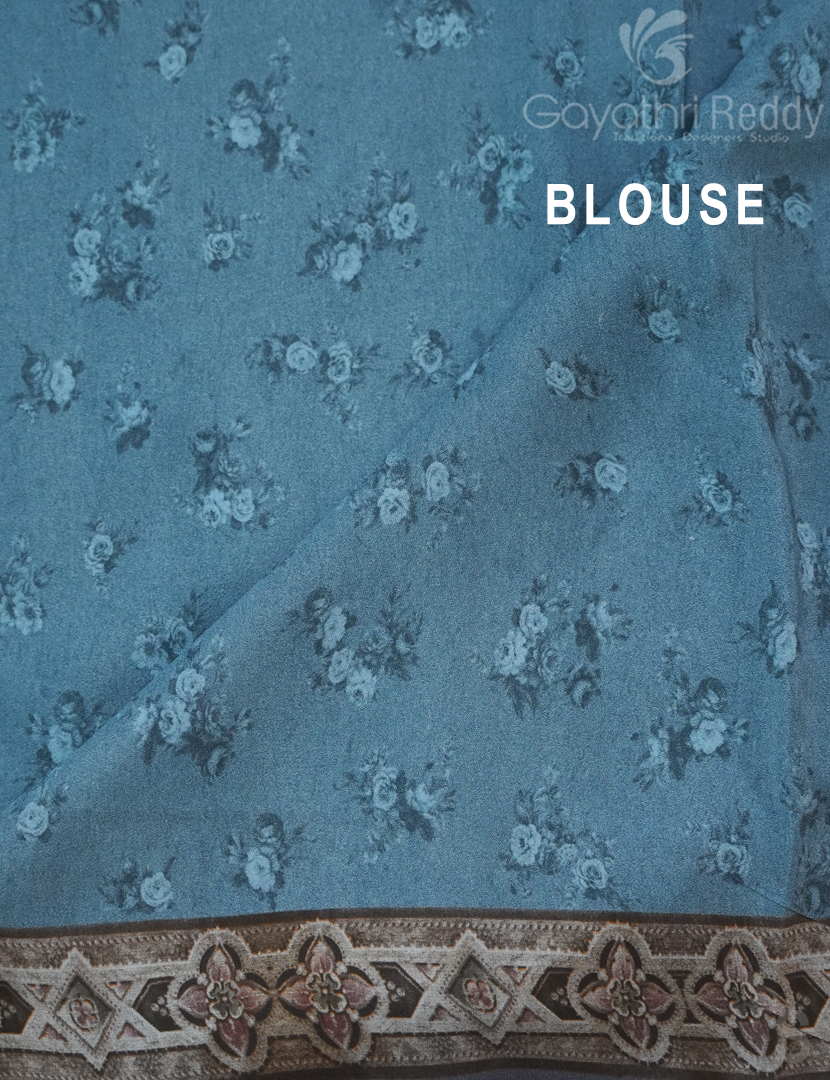 PURE CRAPE PRINTED SAREE-PCP15