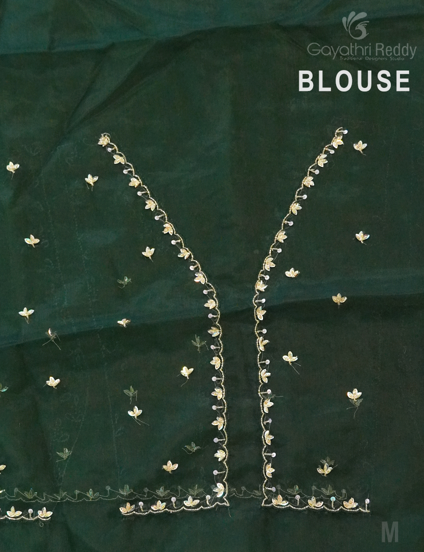 PURE ORGANZA SILK HANDWORK-POF147