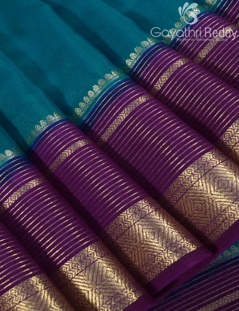 SEMI MYSORE CREPE SAREE-SMC370