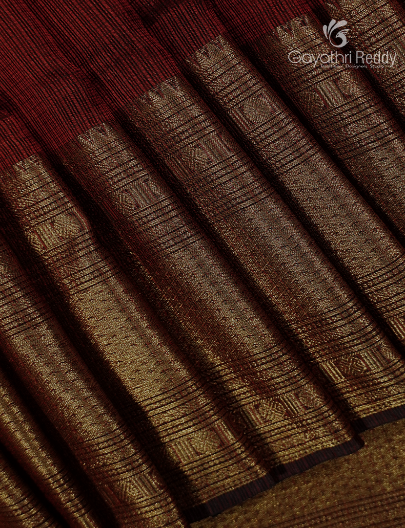 Pure Silk Kota Saree in Maroon