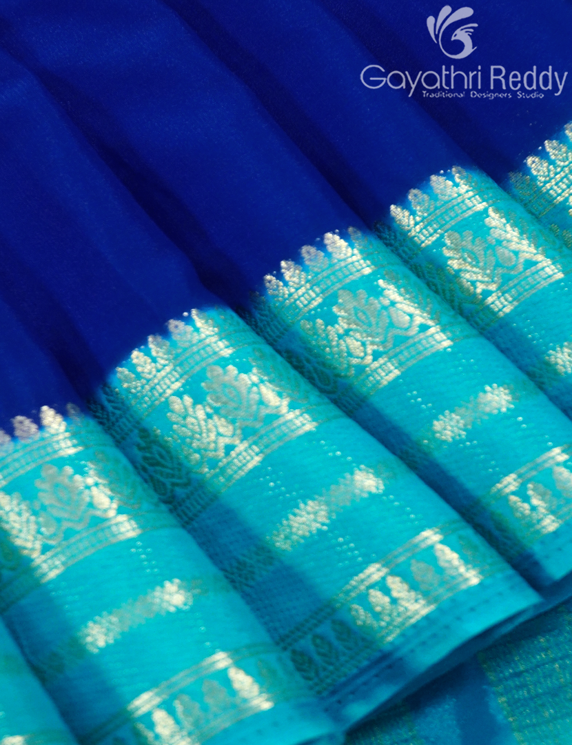 SEMI MYSORE CREPE SAREE-SMC320