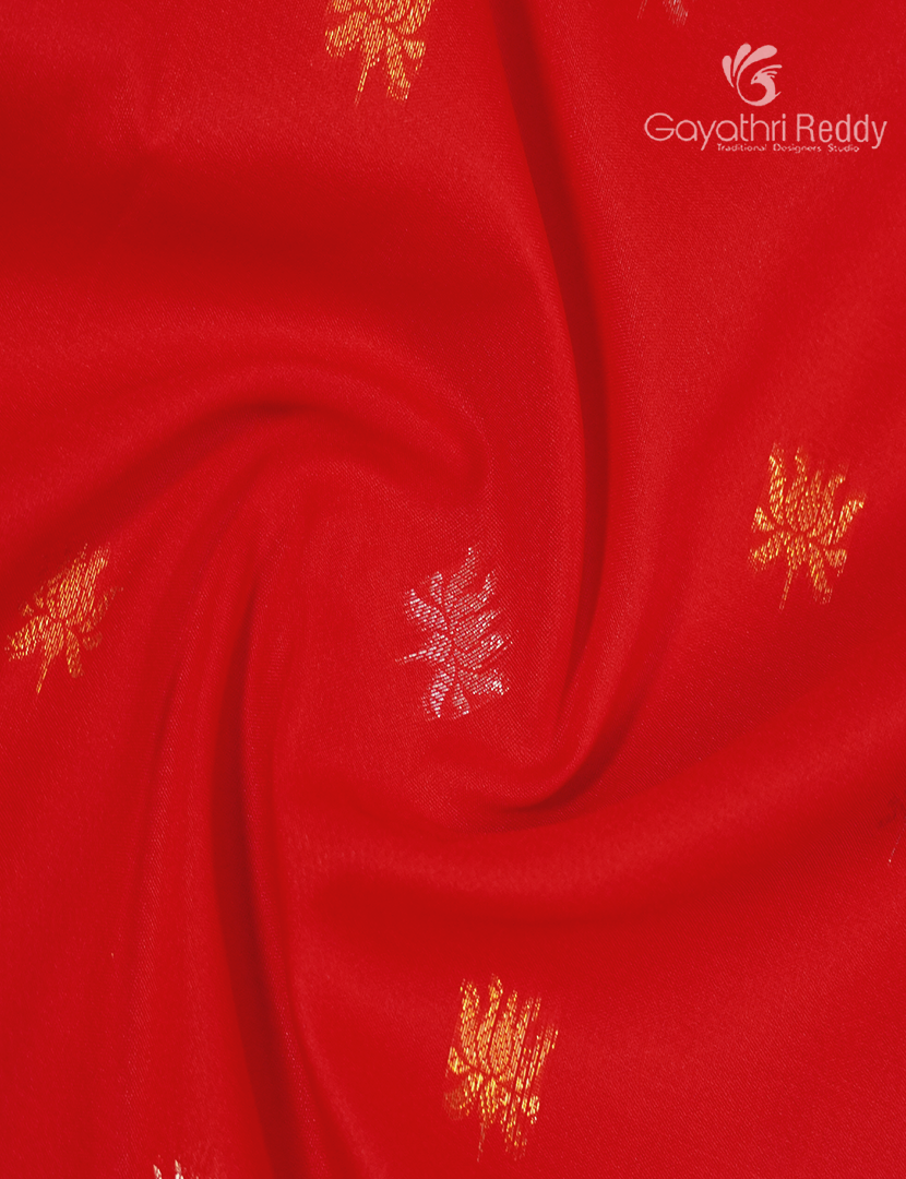 Semi Kanchipuram Art Silk Saree in Red