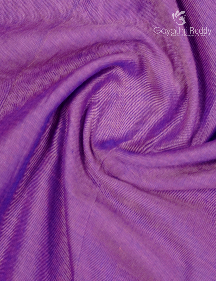 Pure Narayanpet Cotton Saree in Lilac