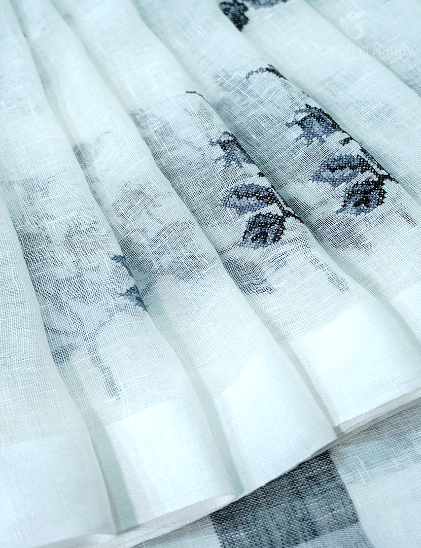 PURE LINEN SAREE-L1340